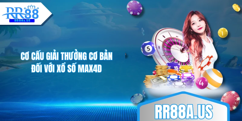 Cơ cấu giải thưởng cơ bản đối với xổ số Max4D